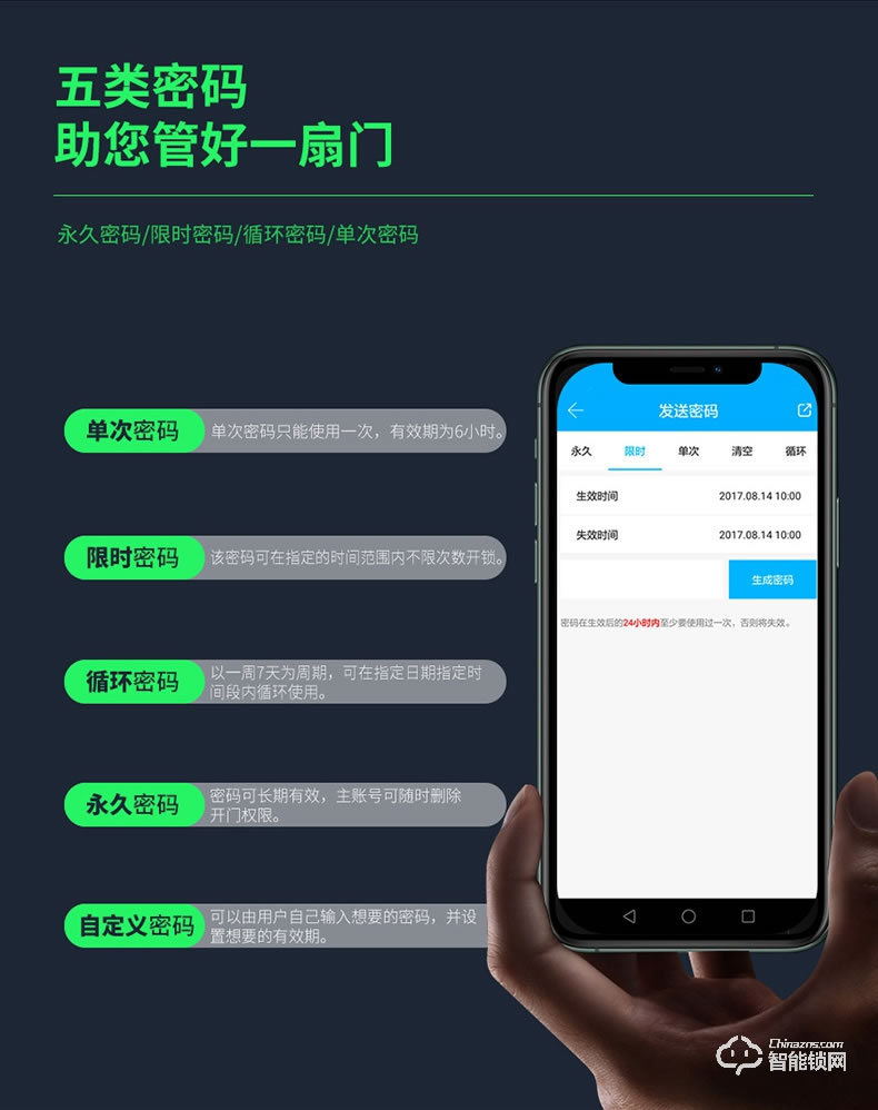 摩萨迪智能锁 MLC-112免布线APP智能指纹锁牛头锁铁门锁