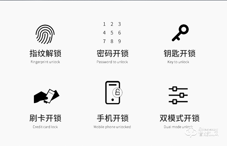 萨莱明智能锁 V9滑盖家用防盗门智能锁