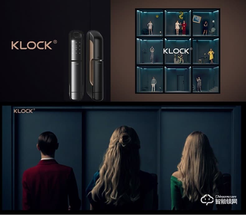 KLOCK智能锁 一诺KLOCK700物联网全自动推拉式智能门锁