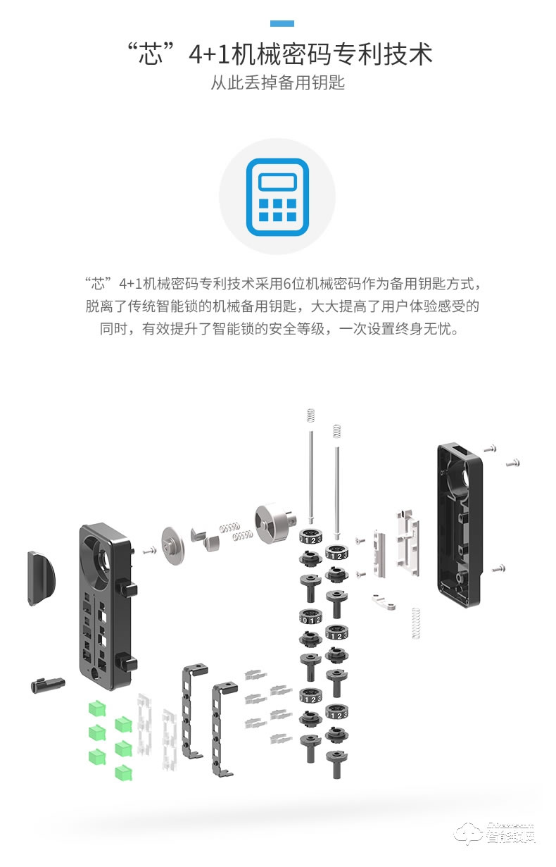 琨山通用智能锁 Y700家用防盗门大门锁密码锁