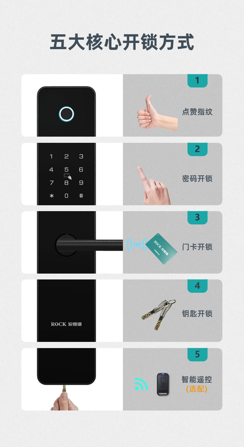 安恒通智能锁 N2 854Z全自动家用防盗门锁智能锁