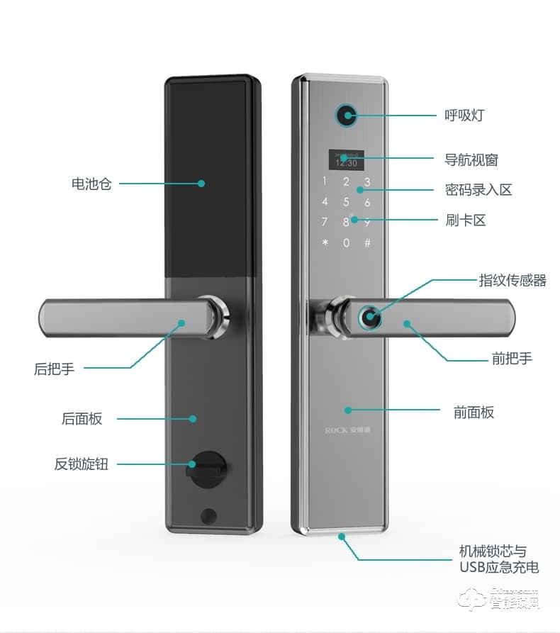 安恒通智能锁 S6家用指纹锁智能锁