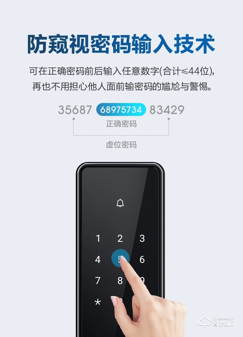 海尔智能锁 E18直板式防盗门智能门锁电子密码锁