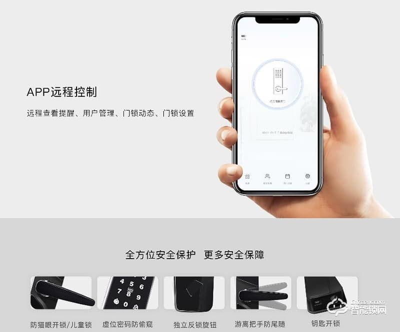 一脉通智能锁 HL10家用防盗门3D血管智能门锁