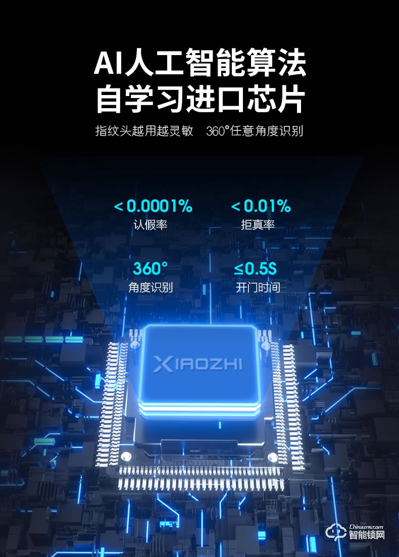小智智能锁 F9室内门木门智能锁
