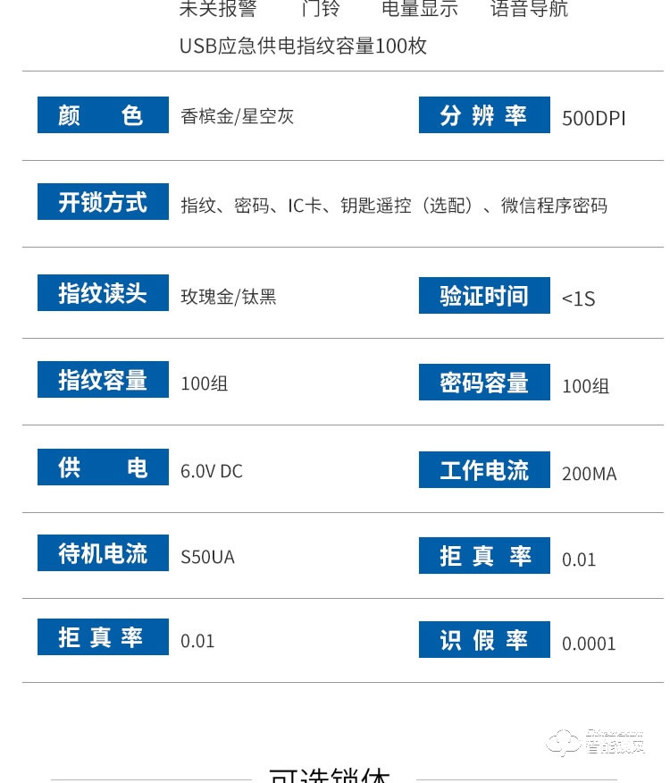 科罗威智能锁 KLV-PM02全自动人脸识别智能锁指纹锁