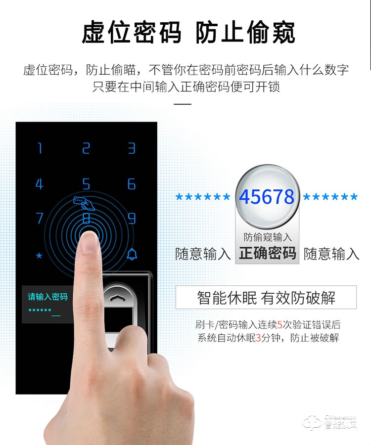 依蒙智能锁 X2别墅双开门指纹锁欧式锁