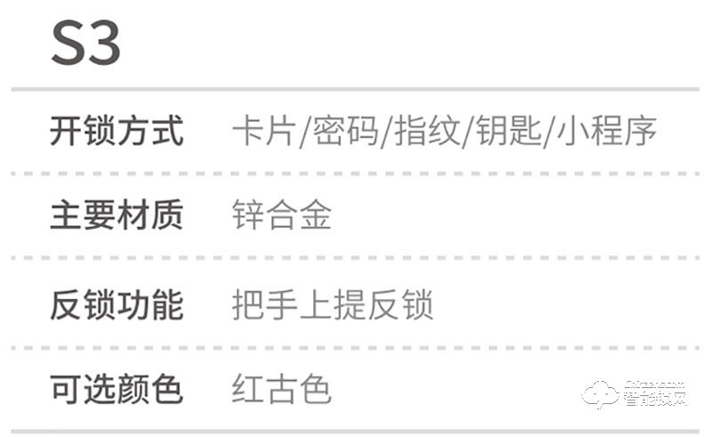 莱尔玛智能锁 S3家用智能锁