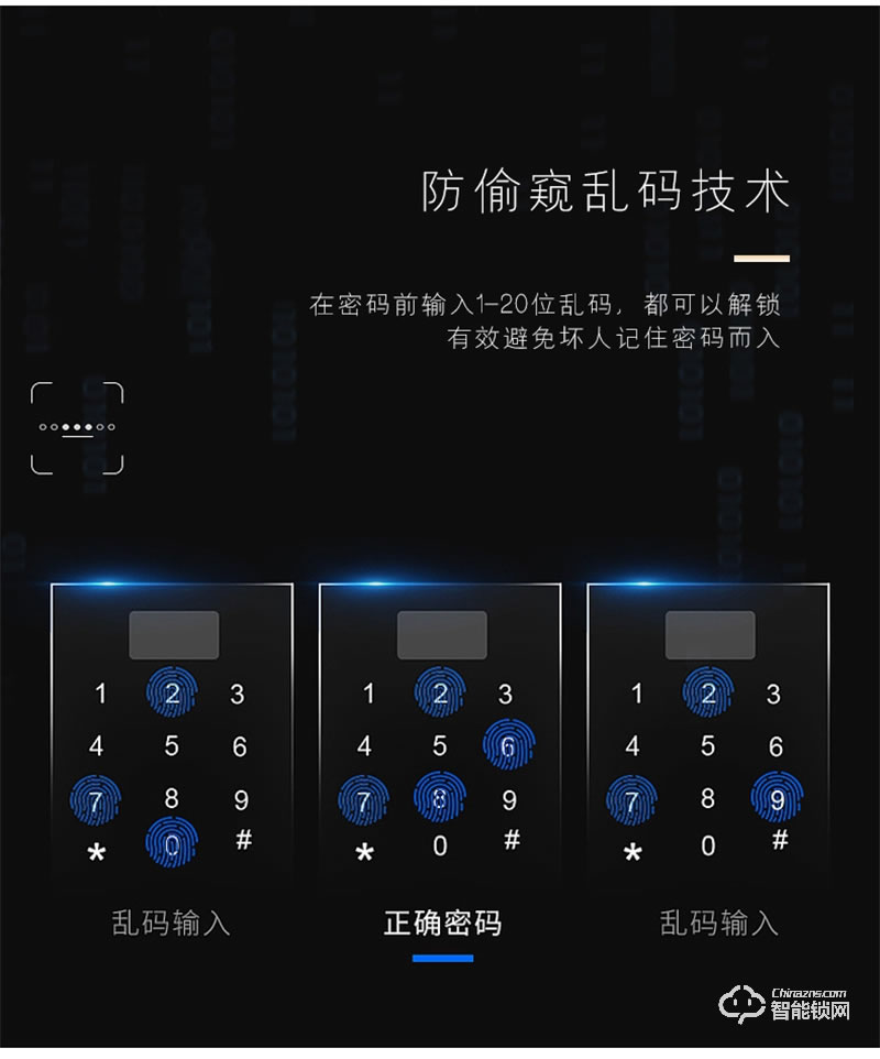 超人Q8-M指纹锁 可视猫眼智能锁