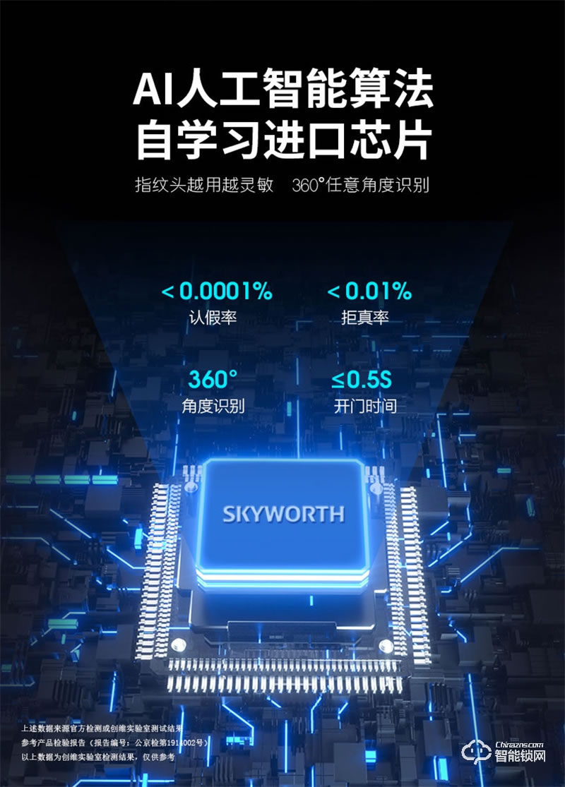 创维智能锁F09 一握开启