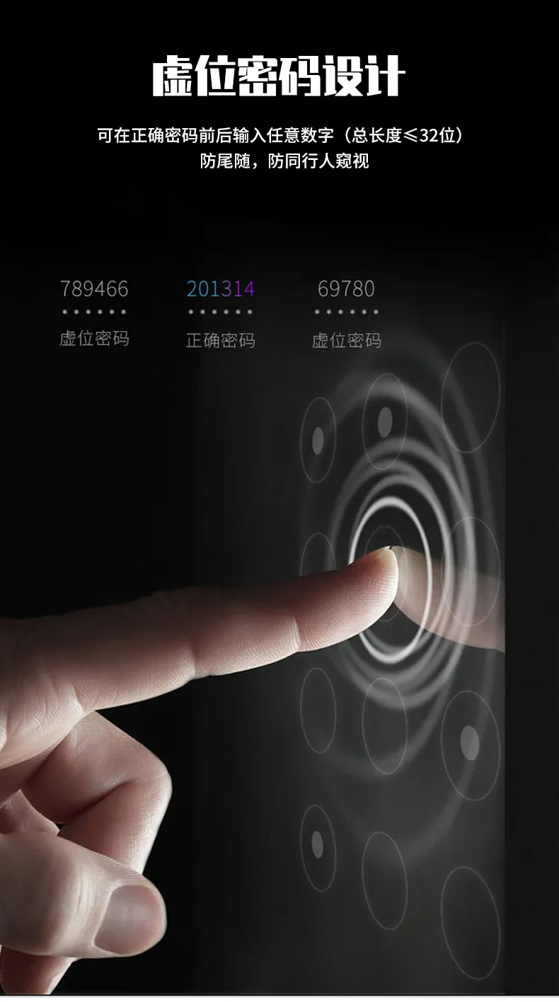 海尔智能锁3D人脸识别指纹锁23V可视猫眼密码锁家用锁V23