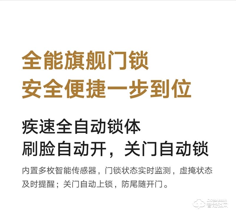 小米人脸识别智能门锁 X 家用防盗门全自动智能锁