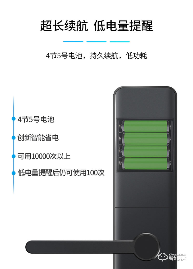 石将军指纹锁S3H 家用防盗门密码锁支持HUAWEI HiLink