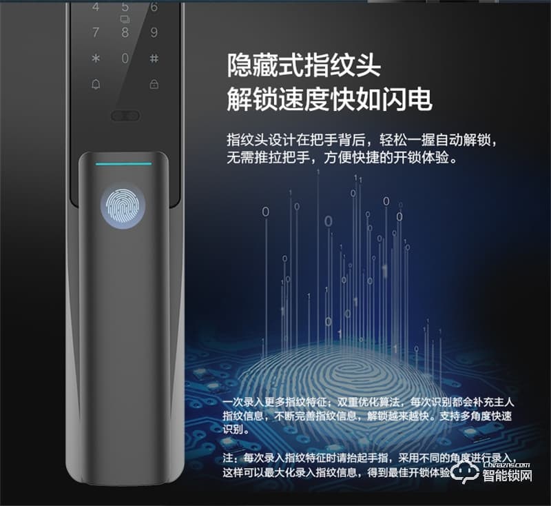 联想F1 PLUS 3D人脸识别智能锁防盗门指纹锁远程智控