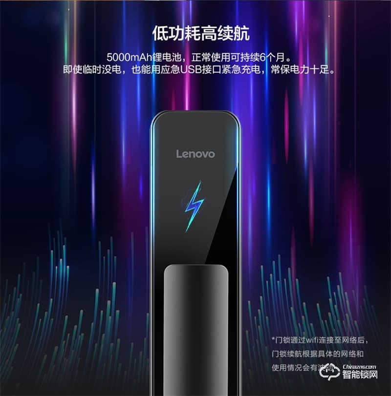 联想F1 PLUS 3D人脸识别智能锁防盗门指纹锁远程智控