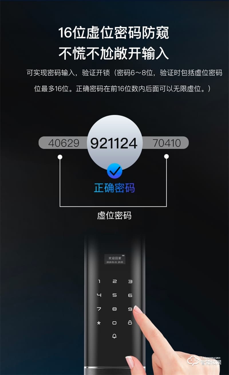 联想智能锁X2 防盗门指纹锁入户门指纹密码锁