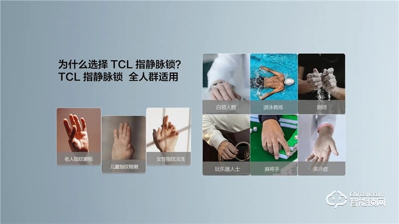 TCL指静脉全自动智能锁P10 家用防盗门锁