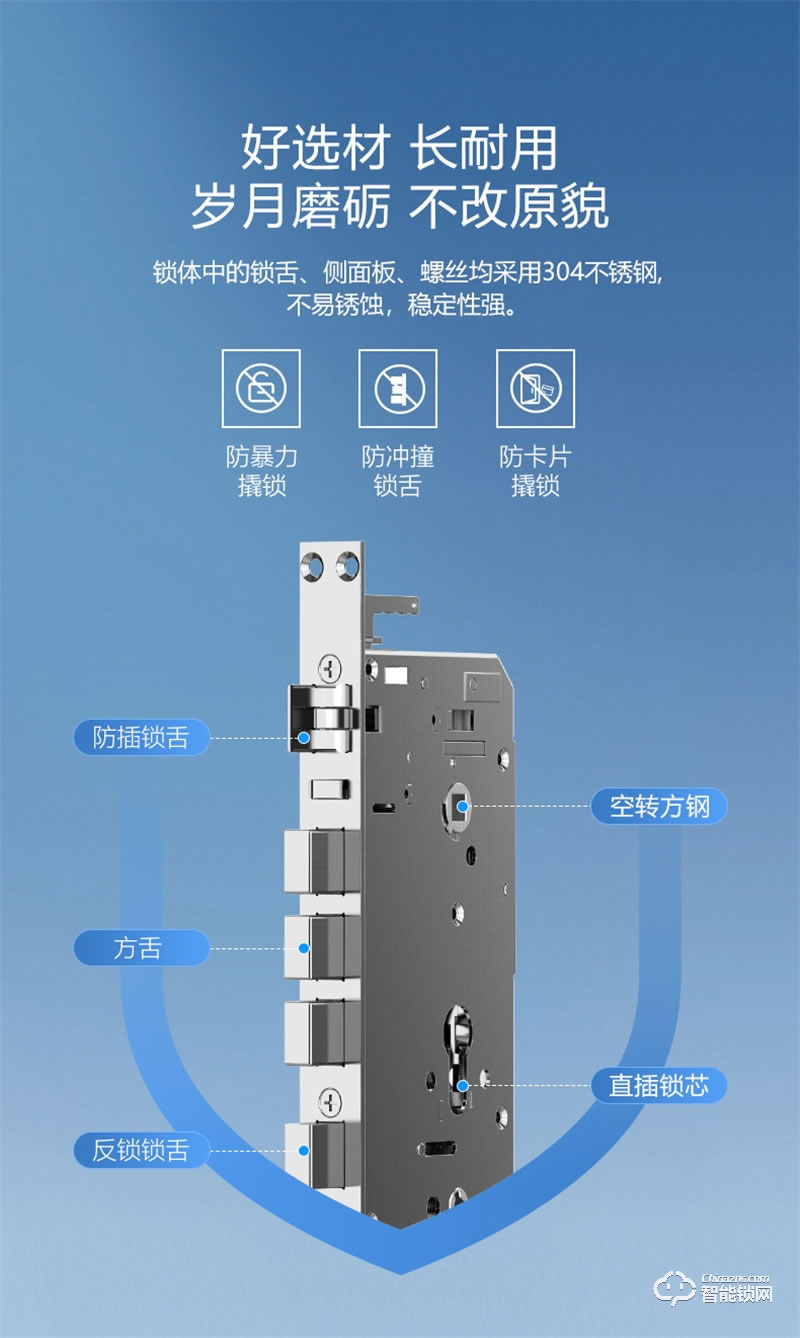 公牛智能指纹锁K75 家用电子防盗门密码锁