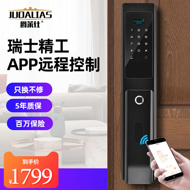 爵莱仕智能锁 JLS-1021家用防盗门智能锁密码锁