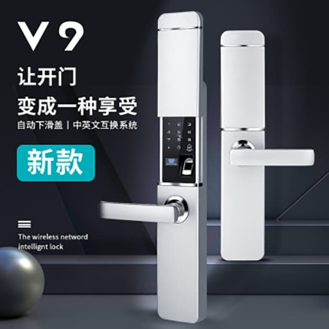 萨莱明智能锁 V9滑盖家用防盗门智能锁