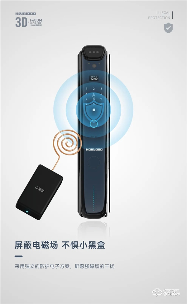 皇家金盾F60DM全自动3D人脸识别+猫眼锁开箱评测