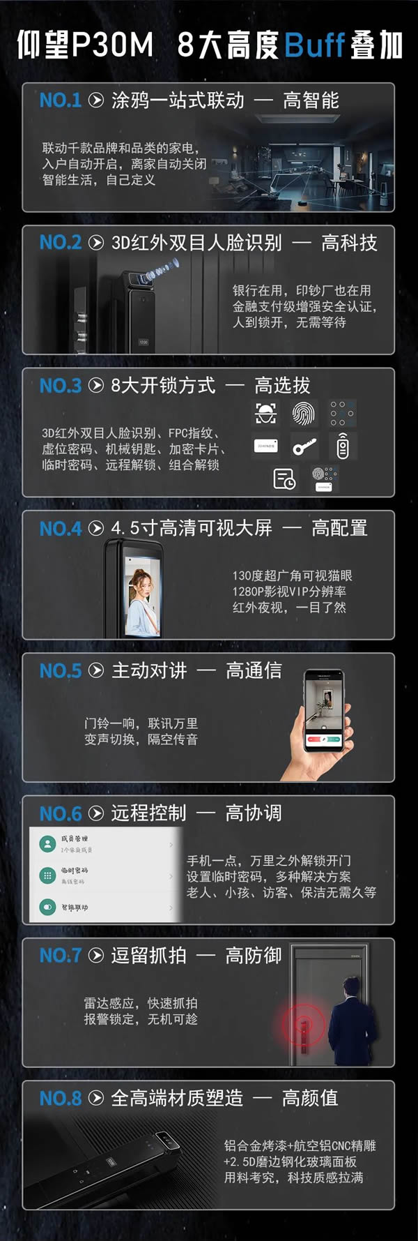 忠恒仰望P30M智能锁 | 全屋智能联动