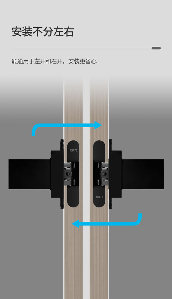 完全隐形，自动闭合丨汇泰龙二维可调液压缓冲暗铰链
