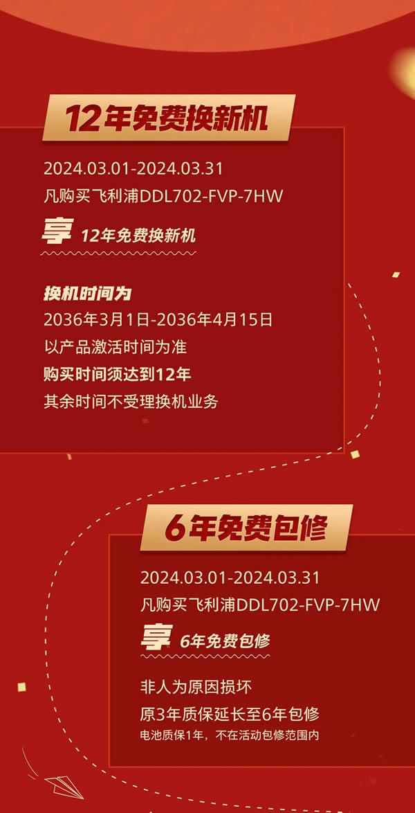 飞利浦智能锁12年免费换新机，邀您共赴12年之约